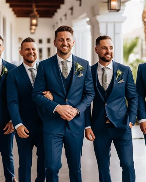 navy blue groomsmen